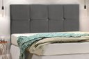 Ver imagem 1 de Cabeceira Solteiro Jbe Moveis Paris 94cm Cinza Para Cama Box 88cm Decoração Quarto