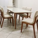 Ver imagem 3 de Sala de Jantar Completa com 6 Cadeiras Madeira Maciça 2,0x1,0 metros - Petra - Art Salas