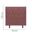 Ver imagem 2 de Cabeceira Estofada Istambul Capitonê 90cm Solteiro Box Quarto Suede Rose Gold - Gat Magazine