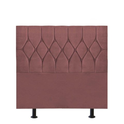 Cabeceira Estofada Istambul Capitonê 90cm Solteiro Box Quarto Suede Rose Gold - Gat Magazine