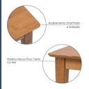 Ver imagem 6 de Mesa de Jantar Madeira Maciça Retangular 4 Lugares Olmo Marrom/Mel