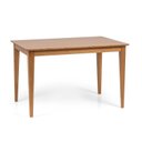Ver imagem 2 de Mesa de Jantar Madeira Maciça Retangular 4 Lugares Olmo Marrom/Mel
