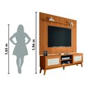 Ver imagem 5 de Rack Bancada Cairo com Painel para Tv até 75 Polegadas 1,79m Avante Cedro Ripado Impressão 3d Edn