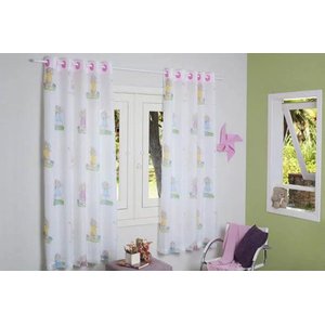 CORTINA DUALTEX VOIL INFANTIL MENINA 280x180 CM PARA QUARTO