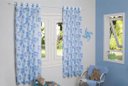 Ver imagem 1 de CORTINA DUALTEX VOIL INFANTIL BALÃO AZUL 280x180 CM PARA QUARTO