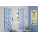 Ver imagem 1 de CORTINA DUALTEX VOIL INFANTIL BALÃO AZUL 280x180 CM PARA QUARTO