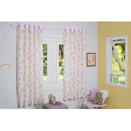 CORTINA DUALTEX VOIL INFANTIL CORUJA 280x180 CM PARA QUARTO - 1