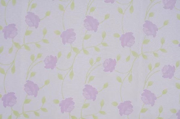 CORTINA VOIL ESTAMPADA CRAVO LILÁS 280x140 CM PARA COZINHA - 2