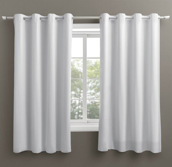 Cortina Dia A Dia Blackout Liso 280x160 Branca para Sala, Quarto e Escritório
