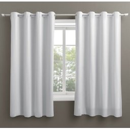 Cortina Dia A Dia Blackout Liso 280x160 Branca para Sala, Quarto e Escritório - 1