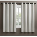 Ver imagem 1 de Cortina Dia a Dia Blackout Liso 280x160 Marfim para Sala, Quarto e Escritório