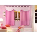 Ver imagem 1 de Cortina de Voil Dualtex Infantil Thaissa 200x180 Cm para Quarto com Fuxico