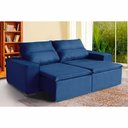 Ver imagem 1 de Sofá Paris 2 Lugares 1,60cm Retrátil e Reclinável - de Casa Décor e Estofados Azul