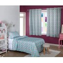 Ver imagem 1 de CORTINA INFANTIL ESTAMPADA FLAMINGO ROSA 280x180 CM