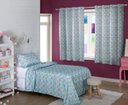 Ver imagem 1 de CORTINA INFANTIL ESTAMPADA FLAMINGO ROSA 280x180 CM