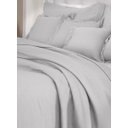 Ver imagem 2 de Colcha de casal cinza lisa com porta travesseiros