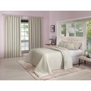 Ver imagem 1 de Colcha de casal bege lisa com porta travesseiros