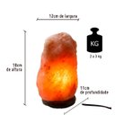 Ver imagem 6 de Luminária de Sal Rosa do Himalaia - 2 a 3kg - 110v