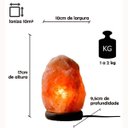 Ver imagem 2 de Luminária de Sal Rosa do Himalaia - 1 a 2kg - 110v