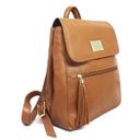 Ver imagem 2 de Mochila Feminina de Couro Michele – Caramelo
