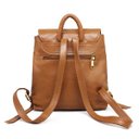 Ver imagem 4 de Mochila Feminina de Couro Michele – Caramelo