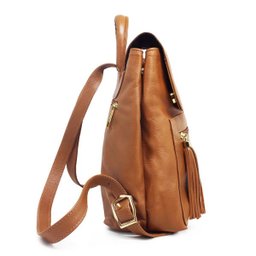 Mochila Feminina de Couro Michele – Caramelo - 3