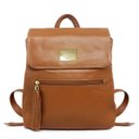 Ver imagem 1 de Mochila Feminina de Couro Michele – Caramelo