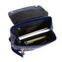 Ver imagem 3 de Mochila Feminina de Couro Michele – Azul