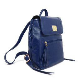 Mochila Feminina de Couro Michele – Azul - 2