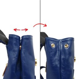 Mochila Feminina de Couro Michele – Azul - 5