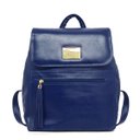 Ver imagem 1 de Mochila Feminina de Couro Michele – Azul