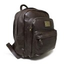 Ver imagem 2 de Mochila de Couro Enzo – Marrom Café - Tam: Pequeno