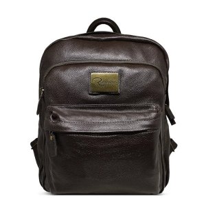 Mochila de Couro Enzo – Marrom Café - tam: Pequeno