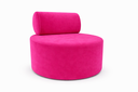 Ver imagem 1 de Poltrona Orgânica Decorativa Flora Sofisticada para Sala e Recepção Veludo Rosa Pink Eli Móveis e de