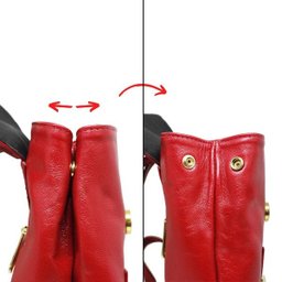 Mochila de Couro Michele - Vermelho - 4