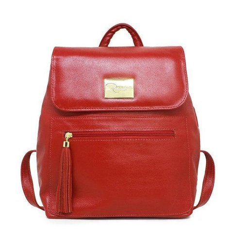 Mochila de Couro Michele - Vermelho