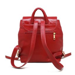 Mochila de Couro Michele - Vermelho - 5