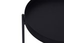 Ver imagem 4 de Mesa de Apoio Bandeja Sofá Cama Redonda 40x40cm Baixa Collie - Preto