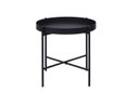 Ver imagem 2 de Mesa de Apoio Bandeja Sofá Cama Redonda 40x40cm Baixa Collie - Preto