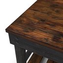 Ver imagem 3 de Mesa de Centro de Madeira com Prateleira Walnut Distressado