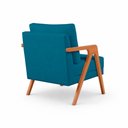 Ver imagem 4 de Kit 2 Poltronas Sala de Estar Maya Luxo Linho Azul M3 - Monari Design