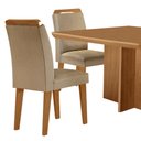 Ver imagem 7 de Mesa de Jantar Olímpia 90cm Mdf Canto Copo e com 4 Cadeiras Athenas
