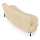 Ver mais imagens de Sofá Chaise 2 Lugares Sala Living 160cm Pés Industrial Cayman K01 Linho Bege - Lyam Decor