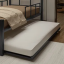 Ver imagem 6 de Cama com Rodinhas Auxiliar Suporte Colchão Solteiro:preto