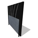 Ver imagem 5 de Cabeceira Cama Box Casal Queen Size Dallas 160cm Corano Preto - Desk Design
