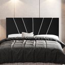 Ver imagem 2 de Cabeceira Cama Box Casal Queen Size Dallas 160cm Corano Preto - Desk Design