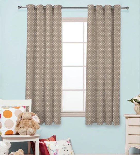 Cortina Blackout Tecido Special Line 280x180 cm - Poa Bege - 1