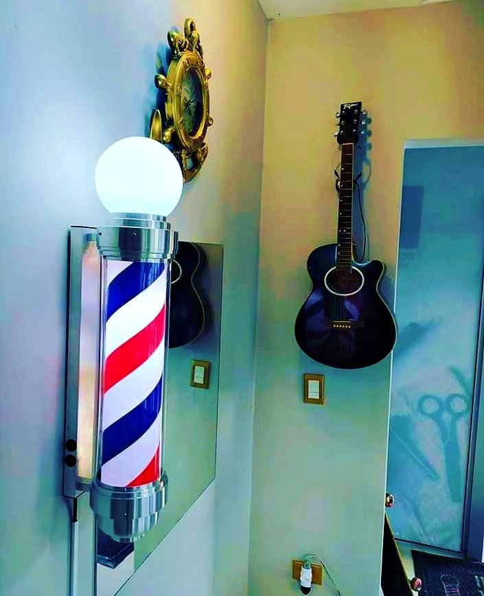 Barber Pole Giratório 70cm Estilo Americano voltagem Bivolt. - 6