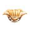 Centro De Mesa De Vidro Italy Âmbar E Marrom 15Cm X 8Cm - 1