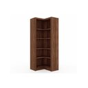 Ver imagem 1 de Módulo de Quarto Casal Closet Canto Oblíquo Me4132 C/ 4 Prateleiras Aberto S/ Portas Nogal - Tecno